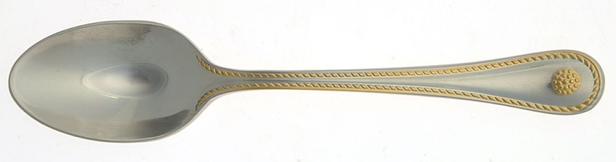 Berry and Thread-Gold Accent (Stainless) Teaspoon by Juliska Flatware-1