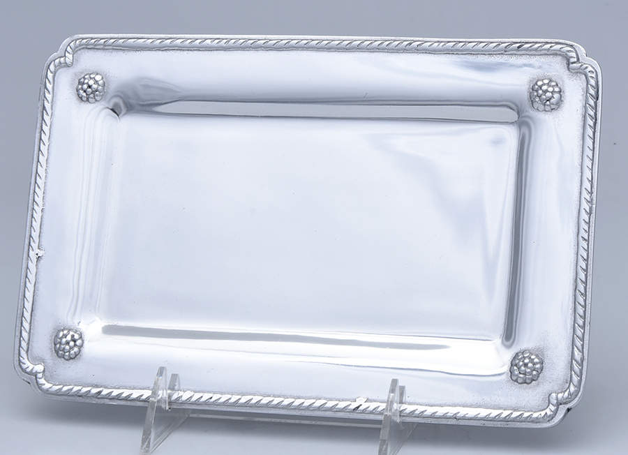 Berry and Thread (Aluminum, Hollowware) 9" Rectangular Tray by Juliska Flatware-1