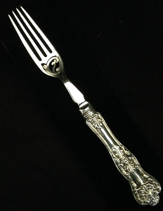 Kings (Sterling) Dessert Fork by John Round & Son, Ltd-1