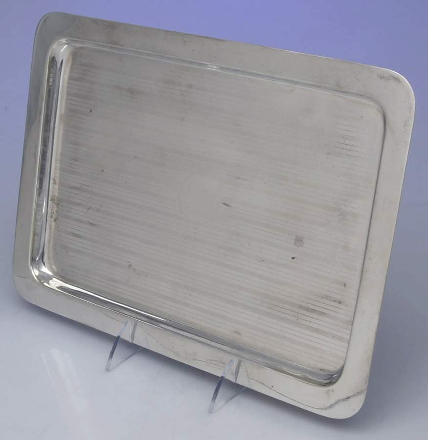 Silverplate Hollowware 12" Rectangular Tray by John Collyer & Co-1