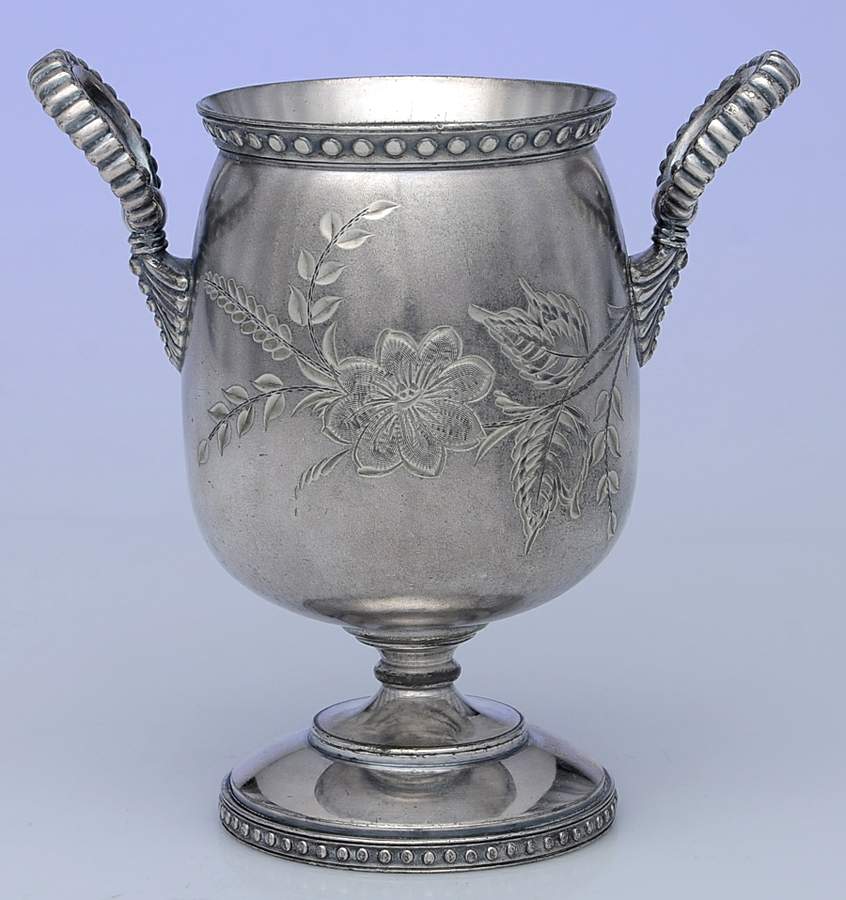 2087 (Silverplate, Hollowware) Loving Cup by James Tufts-1