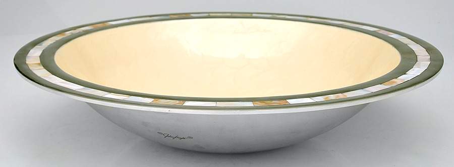 Classic-Snow (Aluminum, Hollowware) 14" Round Bowl by Julia Knight-1