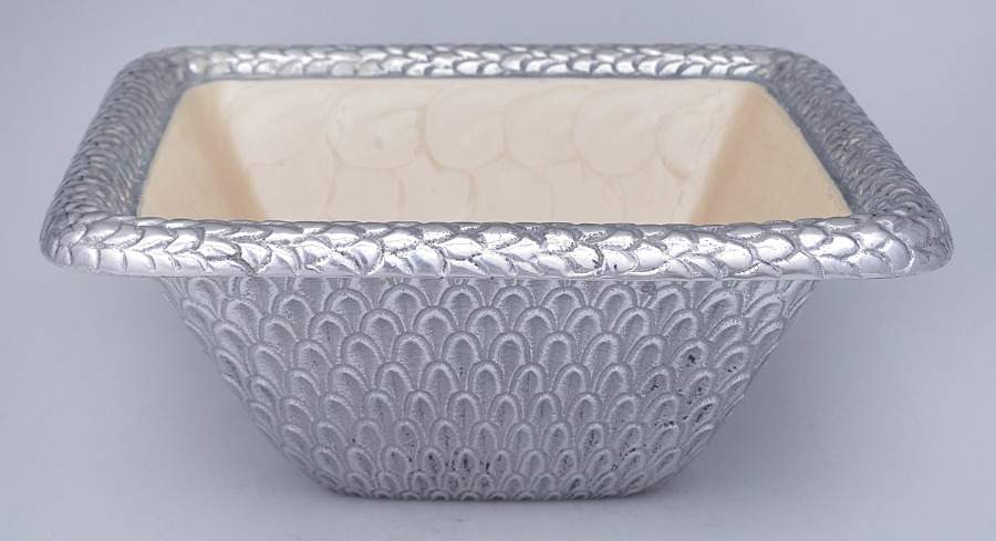Classic-Snow (Aluminum, Hollowware) 10" Square Bowl by Julia Knight-1