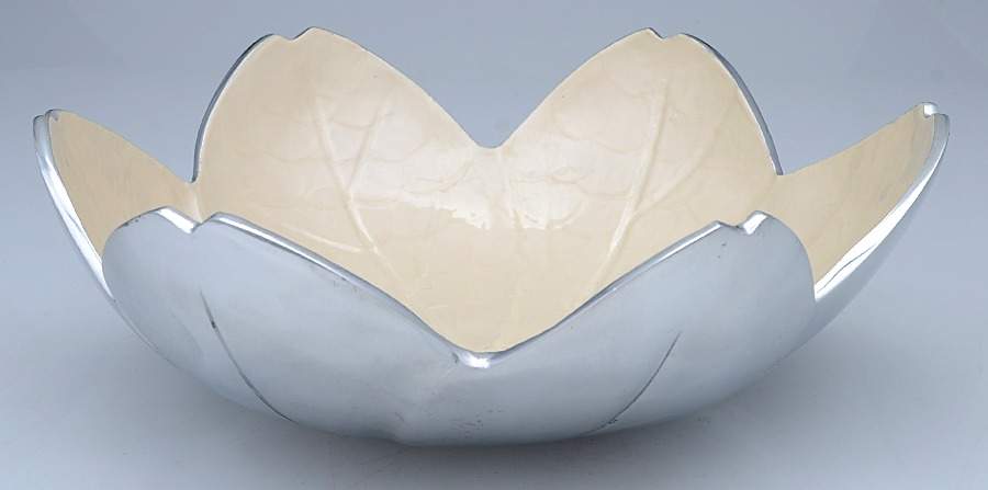 Classic-Snow (Aluminum, Hollowware) 12" Round Bowl by Julia Knight-1