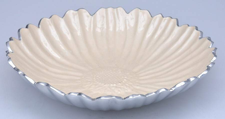 Classic-Snow (Aluminum, Hollowware) 12" Round Bowl by Julia Knight-1