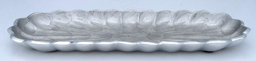 Classic-Platinum (Aluminum, Hollowware) 13" Rectangular Tray by Julia Knight-1