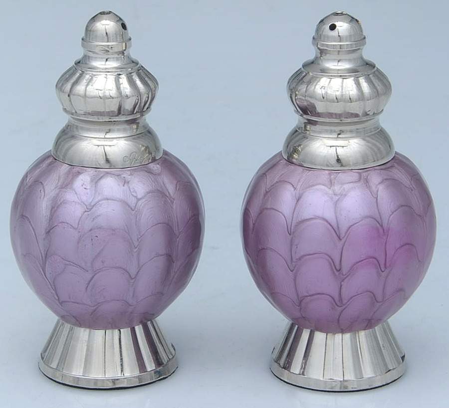Classic-Amethyst (Aluminum, Hollowware) Salt and Pepper Set by Julia Knight-1