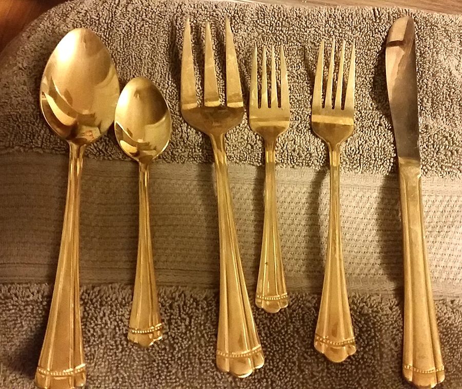 JUK1-Gold (Gold Electroplate) Fork by Juliska Flatware-1