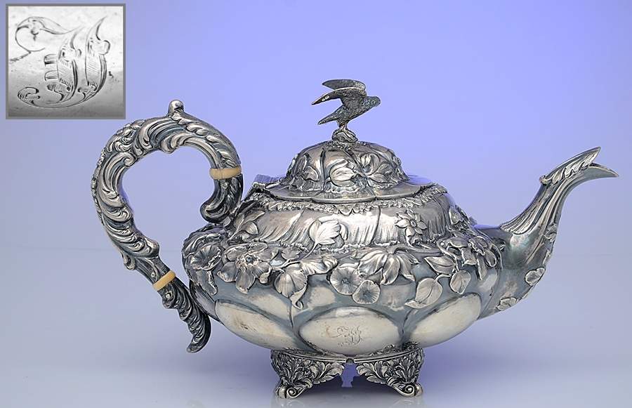 5439 (Sterling, Hollowware) Teapot by Jonathan Hayne-1