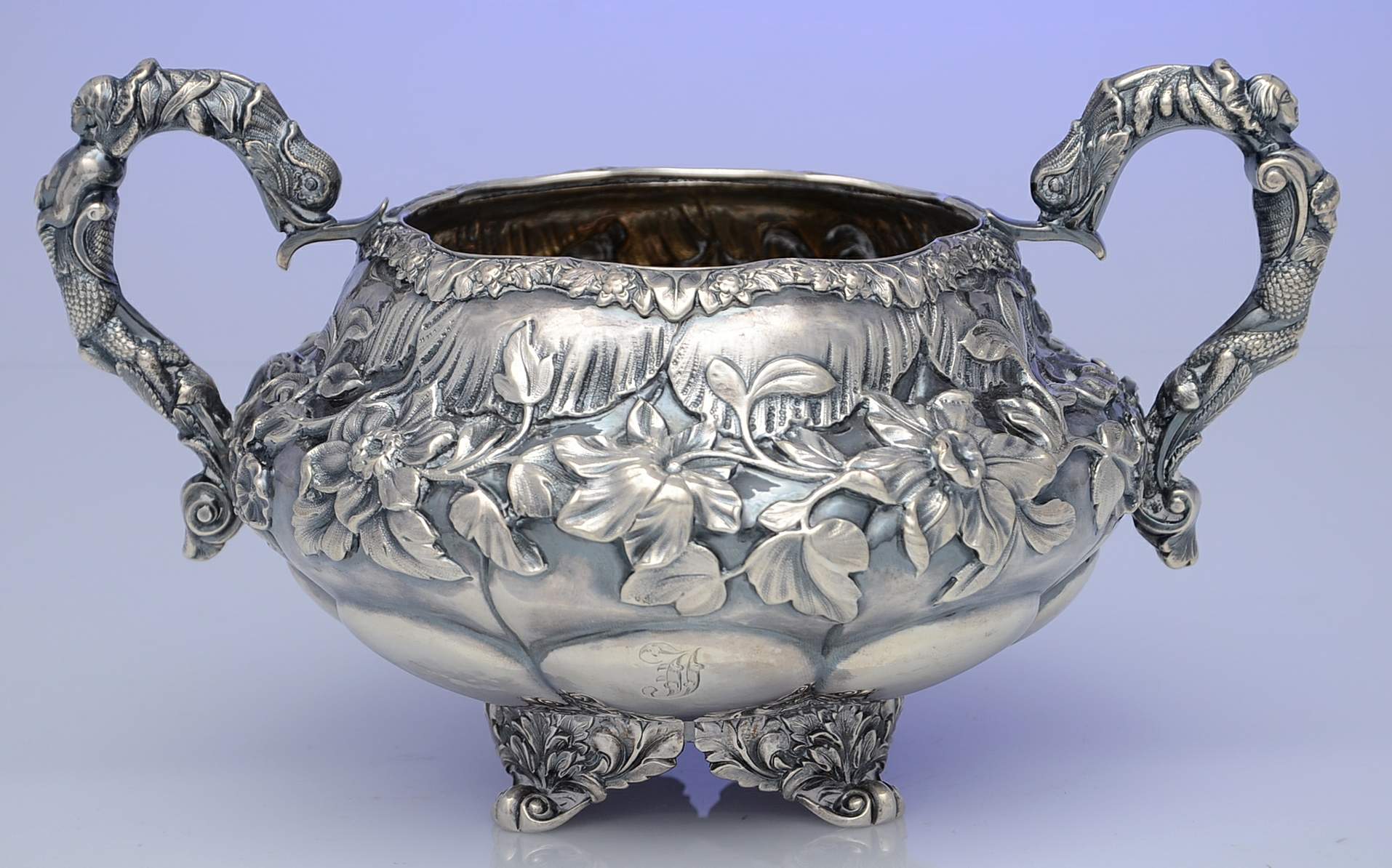 5439 (Sterling, Hollowware) Open Sugar Bowl by Jonathan Hayne-1