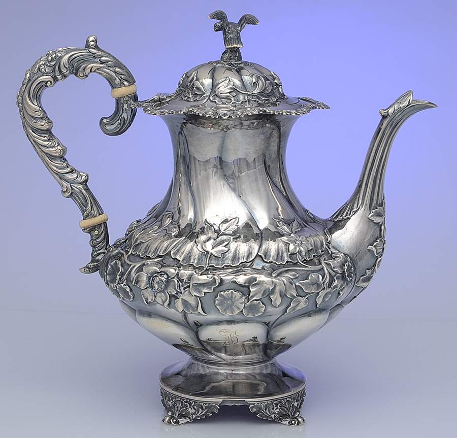 5439 (Sterling, Hollowware) Coffee Pot by Jonathan Hayne-1
