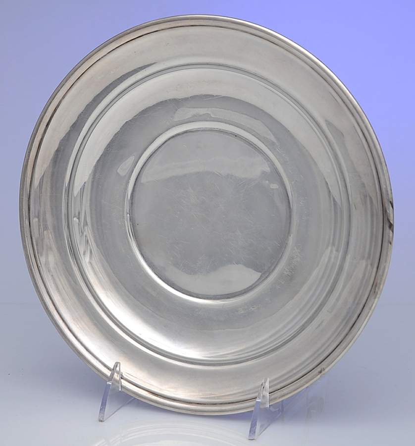 998 (Sterling, Hollowware) 9" Sandwich Plate by J E Caldwell-1