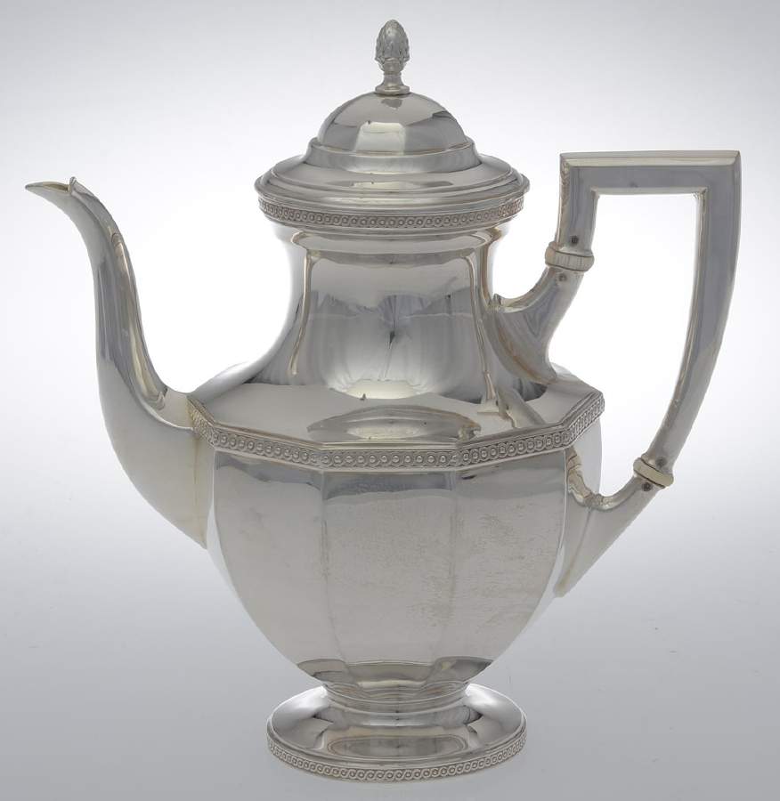 63102 (Sterling, Hollowware) Teapot by J D Schleissner Sohne-1