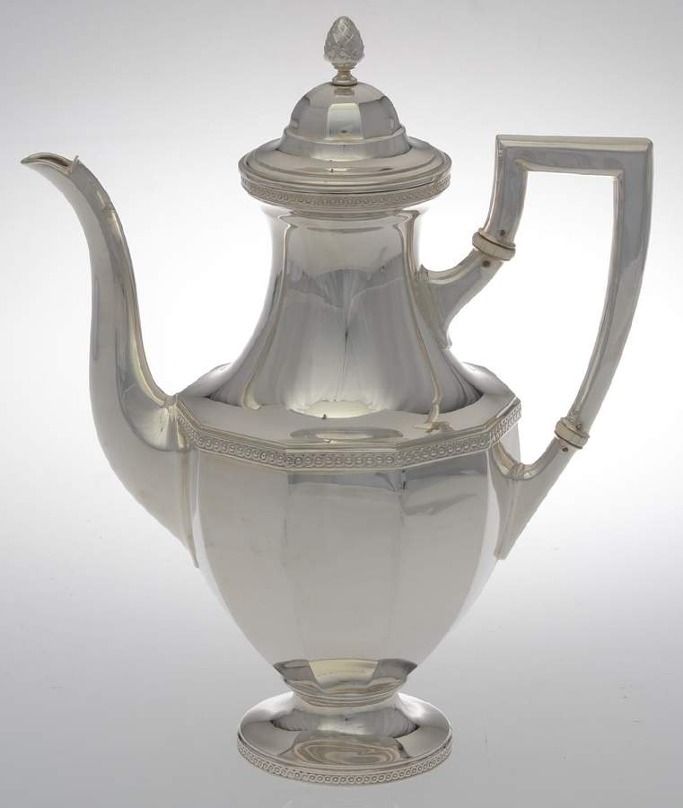 63102 (Sterling, Hollowware) Coffee Pot by J D Schleissner Sohne-1