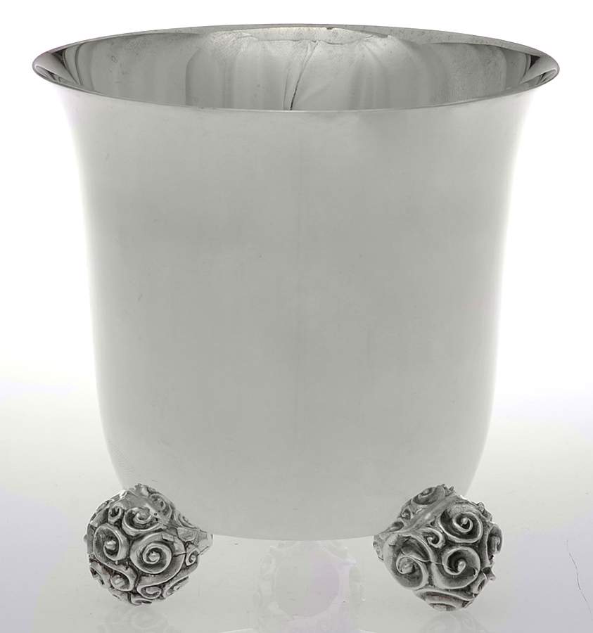 Silverplate Hollowware 5" Footed Bowl by Jean Boggio Flatware-1