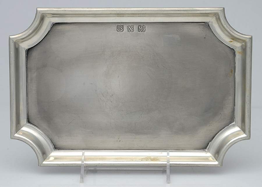 JS11 (Pewter Hollowware) 10" Rectangular Tray by John Somers-1
