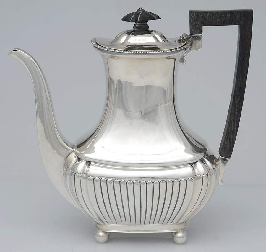 10846 (Sterling, Hollowware) Coffee Pot by John Round & Son, Ltd-1