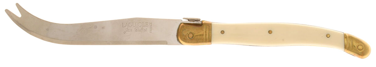 Laguiole Ivory (Gold Accent) Solid Cheese Serving Pick by Jean Dubost (France)-1