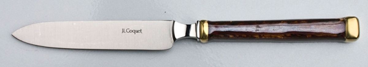 Tortoise (Silverplate) New French Solid Knife by Jaune De Chrome-1