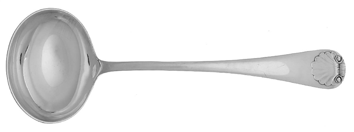 Silverplate Flatware Solid Gravy Ladle by James Dixon & Sons-1