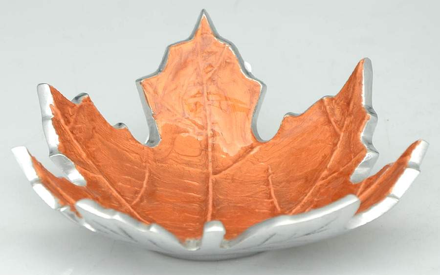 Classic Spice (Aluminum, Hollowware) 6" Leaf Dish by Julia Knight-1