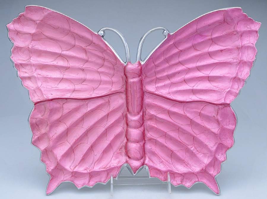 Classic Raspberry 16" Butterfly Platter by Julia Knight-1