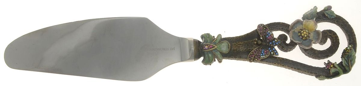 Cake Knives Cake Knife with Stainless Blade by Jay Strongwater-1
