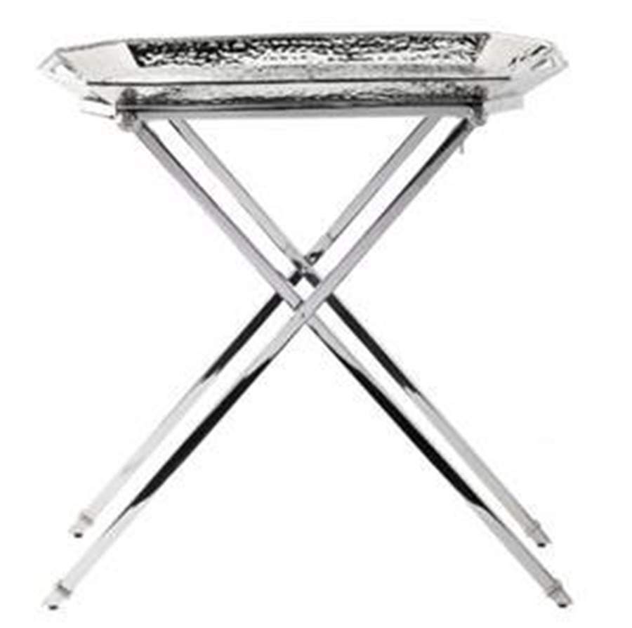 Graham (Stainless, Hollowware) Rectangular Bar Tray & Stand by Juliska Flatware-1