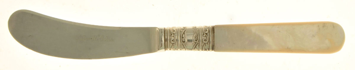Pearl Handle (Sterling) Pearl Handle Butter Spread/Paddle by A. Jewell Co Inc-1