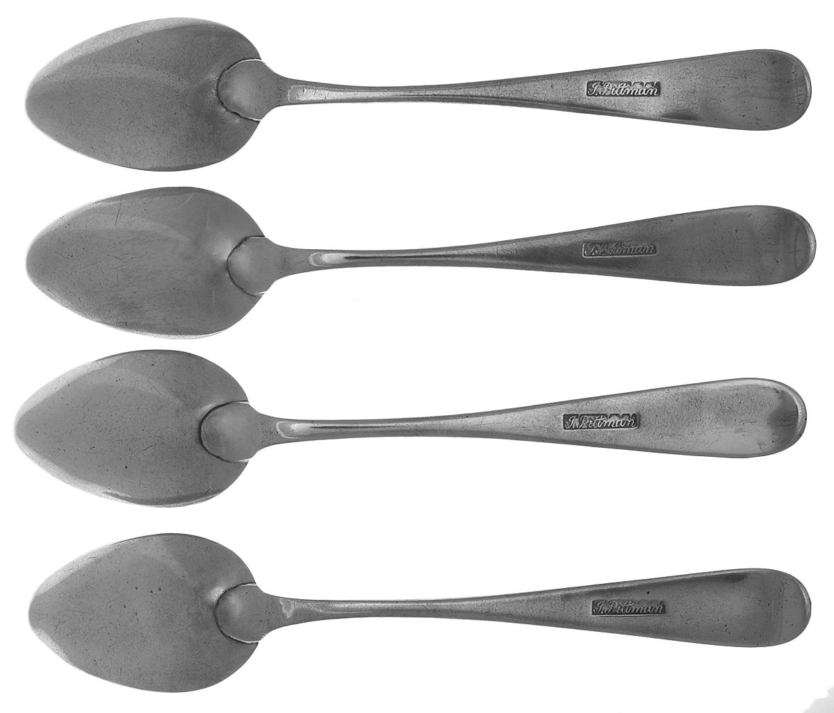 Coin Silver Flatware Tea/Five O Clock Spoon - Set of 4 by John Pittman-2