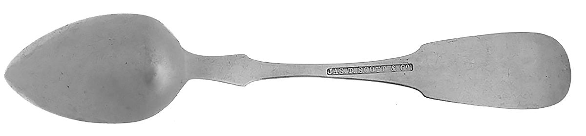 Coin Silver Flatware Teaspoon by James T. Scott & Co-2