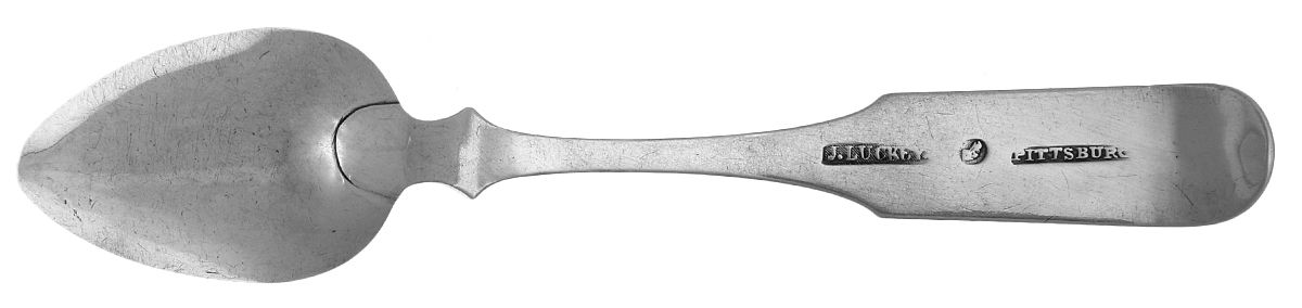 Coin Silver Flatware Teaspoon by J. Luckey-2