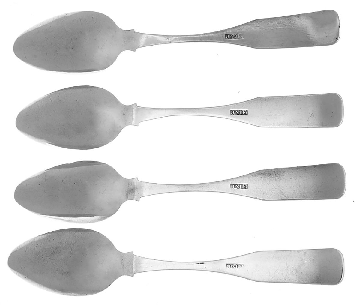 Coin Silver Flatware Teaspoon - Set of 4 by John McFarlane-2
