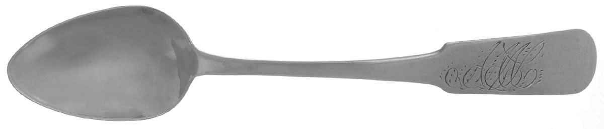 Coin Silver Flatware Teaspoon by J. Van Derveer-1