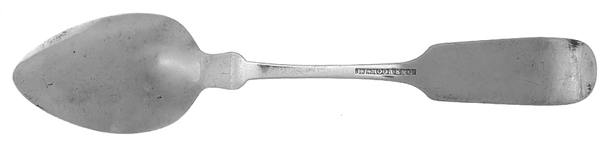 Coin Silver Flatware Teaspoon by Jared L. Moore & Co-2