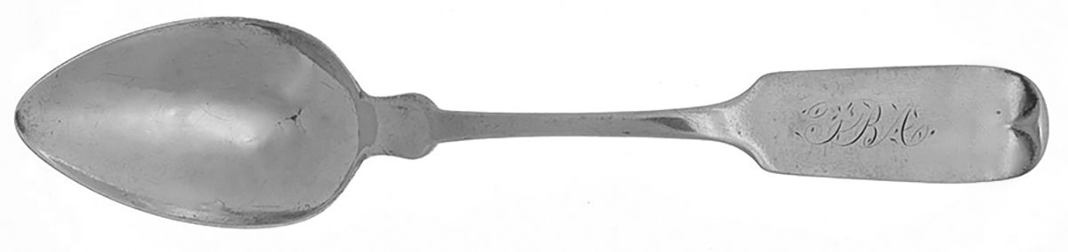 Coin Silver Flatware Teaspoon by Jared L. Moore & Co-1