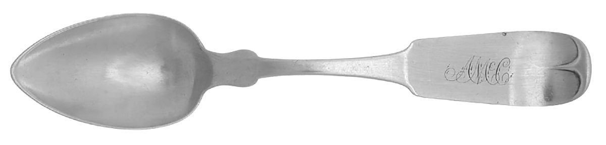 Coin Silver Flatware Teaspoon by John Stevenson-1