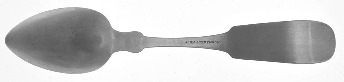 Coin Silver Flatware Teaspoon by John Stevenson-2