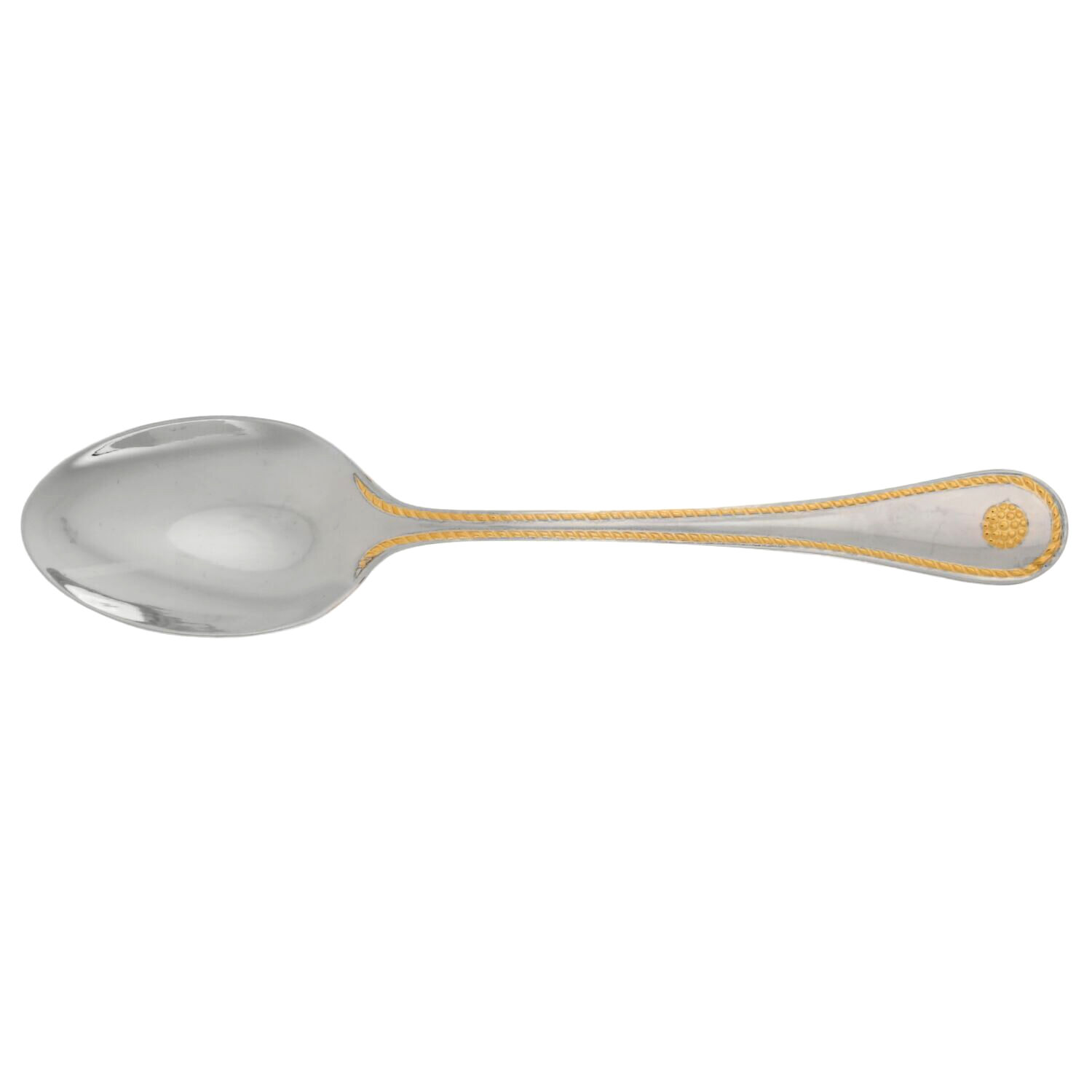 Berry and Thread-Gold Accent (Stainless) Teaspoon by Juliska Flatware-1