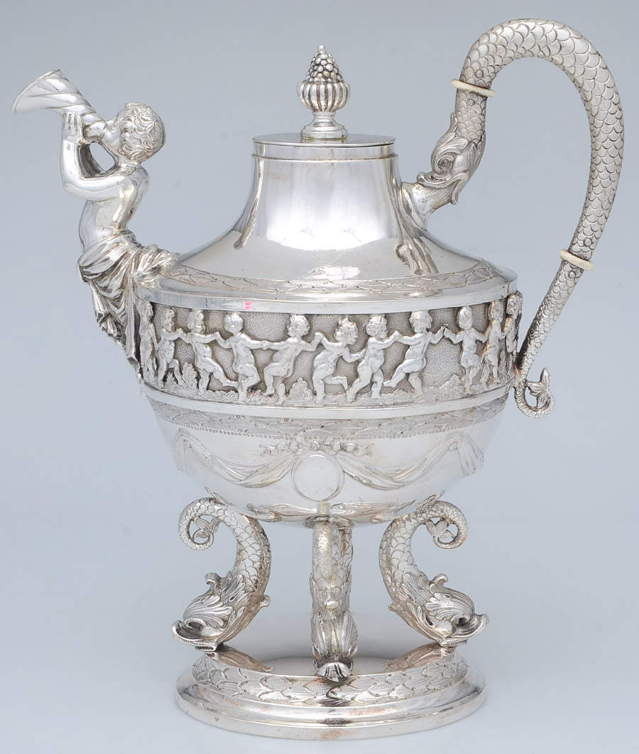 JZS2 (Sterling, Hollowware) Teapot by J D Schleissner Sohne-1