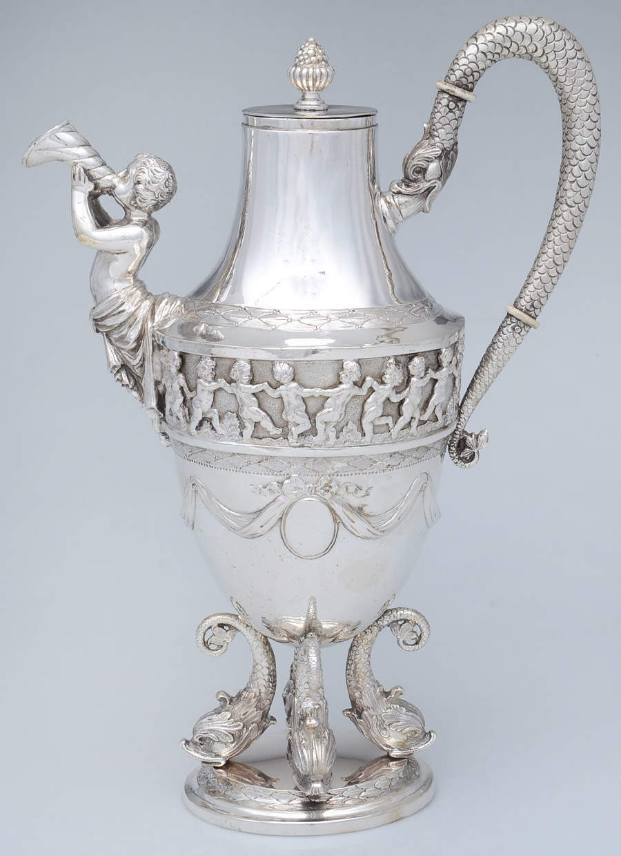 JZS2 (Sterling, Hollowware) Coffee Pot by J D Schleissner Sohne-1