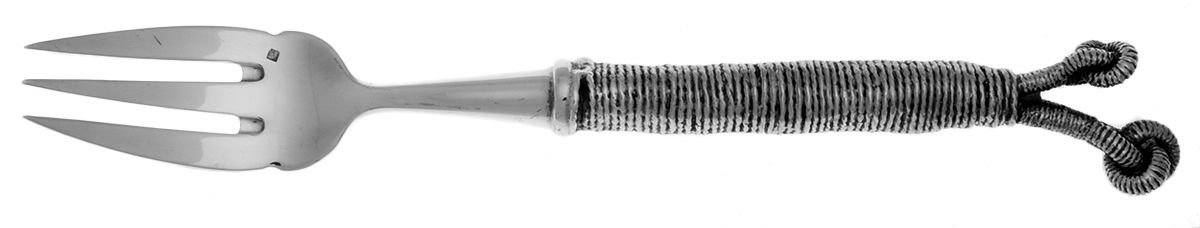 JBX6 (Silverplate) Individual Solid Fish Fork by Jean Boggio Flatware-1