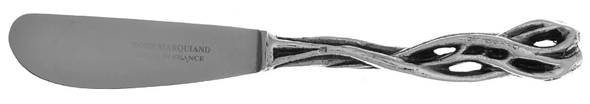 JBX15 (Silverplate) Butter Spreader Hollow Hdl-Paddle/Stainless Blade by Jean Boggio Flatware-1