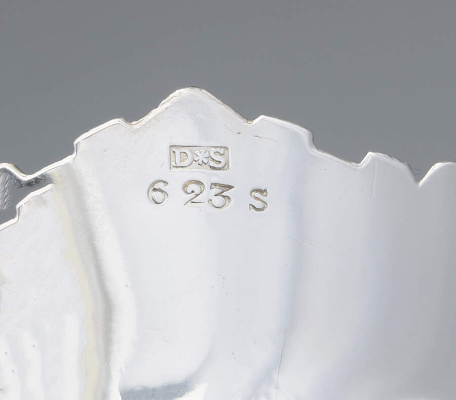 623S (Silverplate, Hollowware) Footed Handled Cake Basket by James Dixon & Sons-4