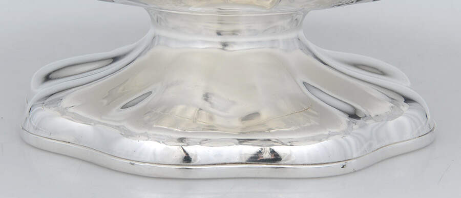 623S (Silverplate, Hollowware) Footed Handled Cake Basket by James Dixon & Sons-3