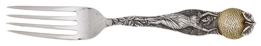 JOM9 (Sterling) Souvenir Salad Fork (Individual) by Joseph Mayer (USA)-1
