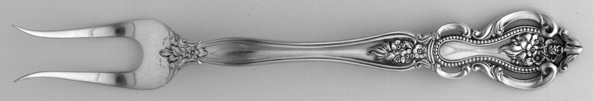 Auberge-Belle Auberge (Sterling, 1980) Short Handle Pickle/Olive Fork by Kirk Stieff-1