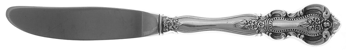 Auberge-Belle Auberge (Sterling, 1980) Modern Hollow Butter Spreader (Stainless) by Kirk Stieff-1