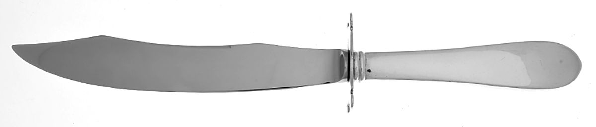 Betsy Patterson-Plain (Sterling) Small Carving Fork W/Sterling Guard by Kirk Stieff-1