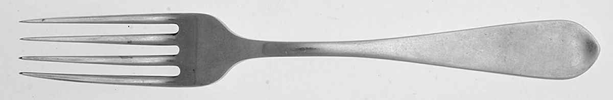 Betsy Patterson-Plain (Sterling) Large Dinner Fork by Kirk Stieff-1